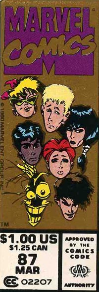 Cover box: New Mutants #87