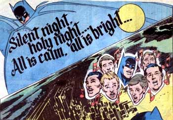 Batman singing Christmas carol: Silent Night, Holy Night