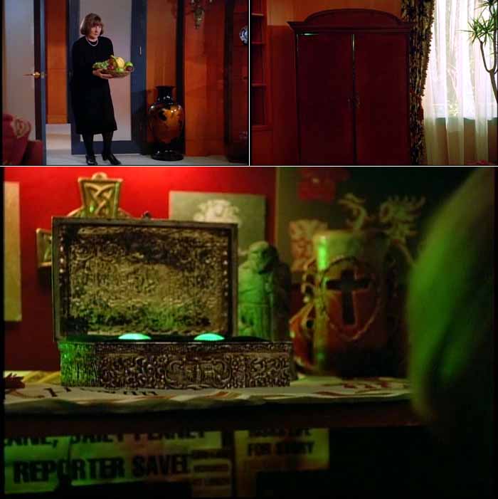 Patrick Sullivan's assistant (and former nanny) Colleen Foley sees her boss's Druid shrine