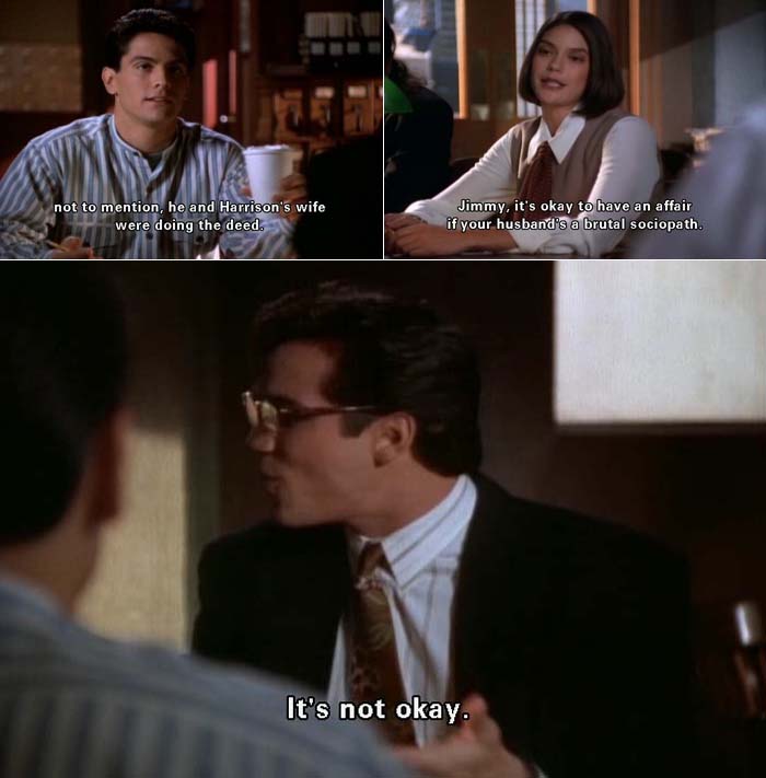 Clark Kent says it's NOT okay to have an affair, disagreeing with Lois Lane