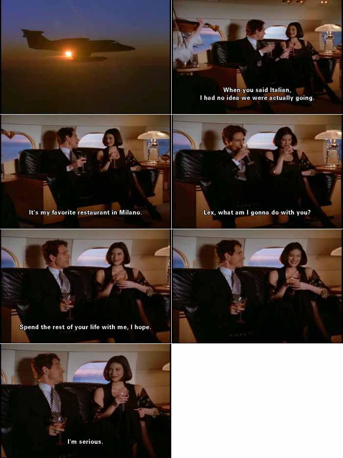 Lex Luthor woos Lois Lane on his private jet